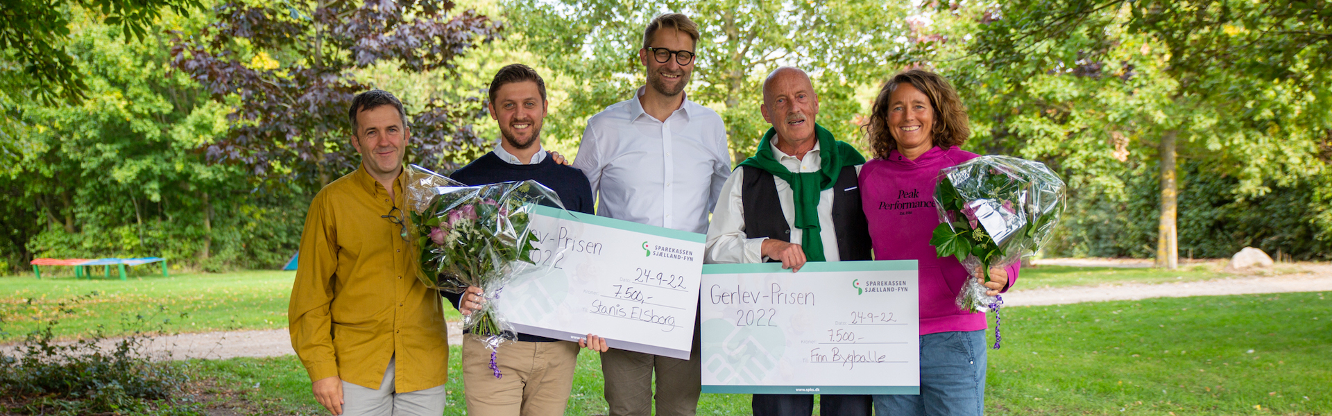 Finn Bygballe og Stanis Elsborg modtager Gerlev-prisen