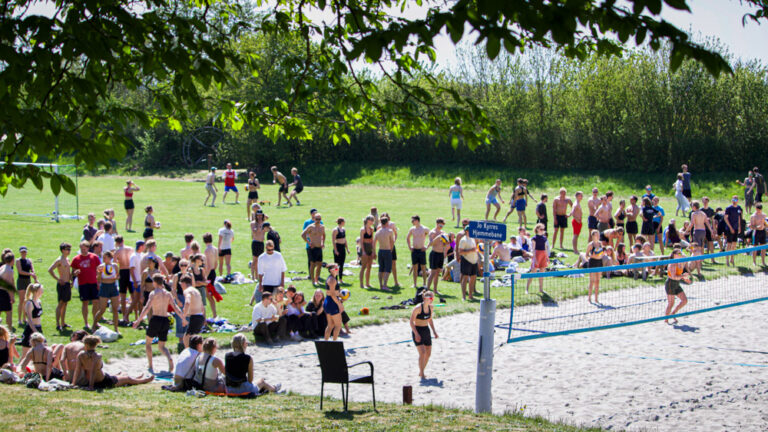Vi samles på beach-banerne på Gerlev Idrætshøjskole