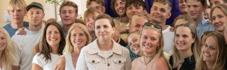 Statsminister Mette Frederiksen besøger Gerlev Idrætshøjskole